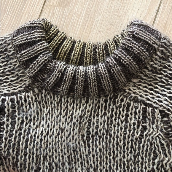 Vintage Holt Renfrew Pure New Wool Cable Knit Sweater Made in England Size L - Picture 10 of 11